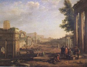 Claude Lorrain View of the Campo Vaccino ()mk05 Sweden oil painting art